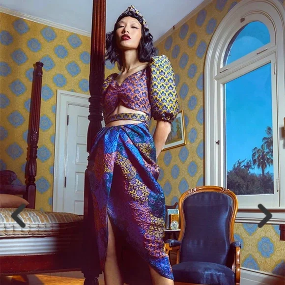 Autumn Adeigbo Makenna Brocade Cutout Dress – Custom Tailored Size 2-4 - Picture 2 of 12